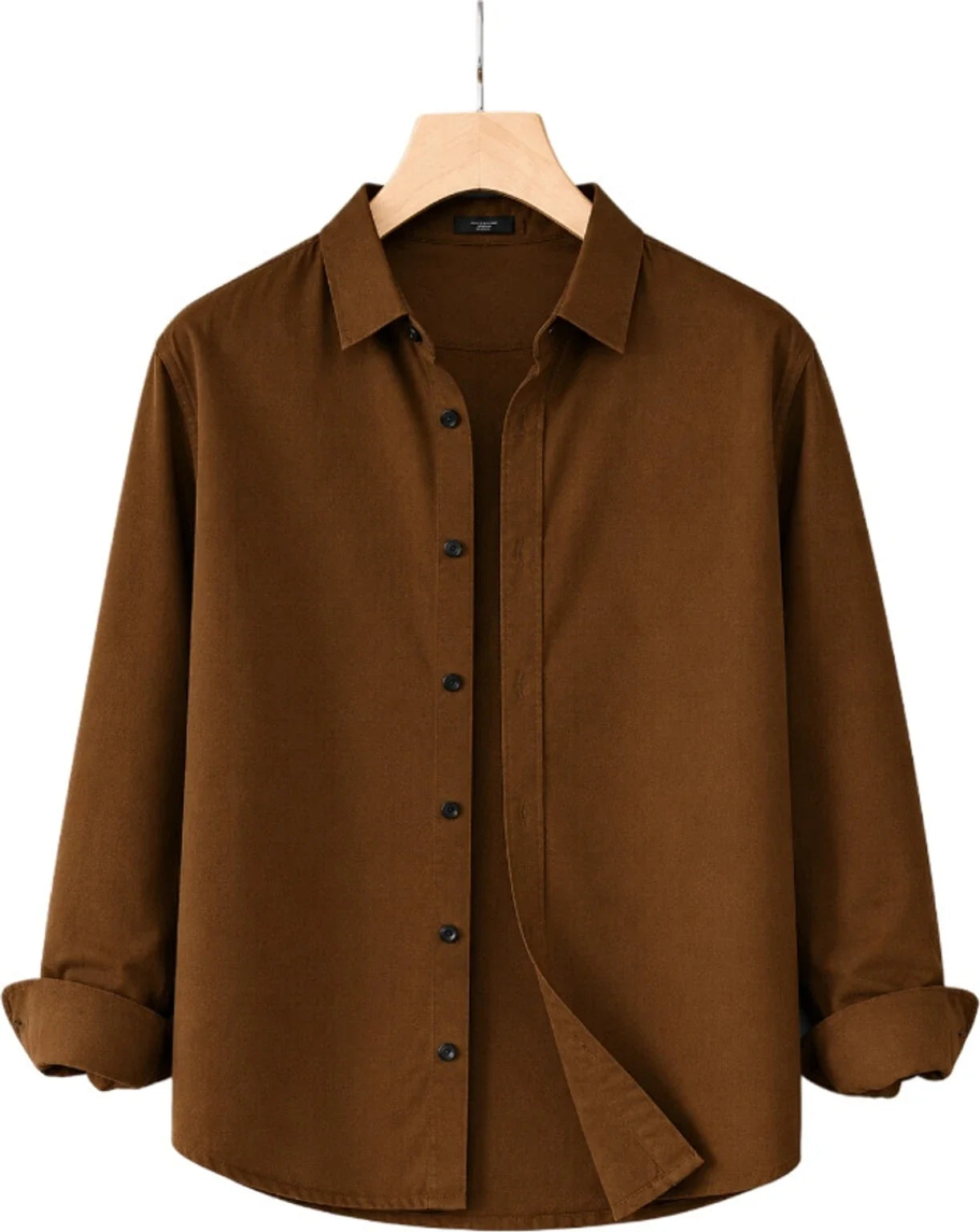 clinch fashion Men Slim Fit Solid Spread Collar Casual Shirt